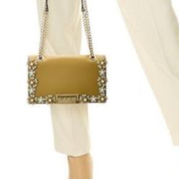 Zac Posen Gold Floral Embellished Mini Bag - Picture 2 of 7